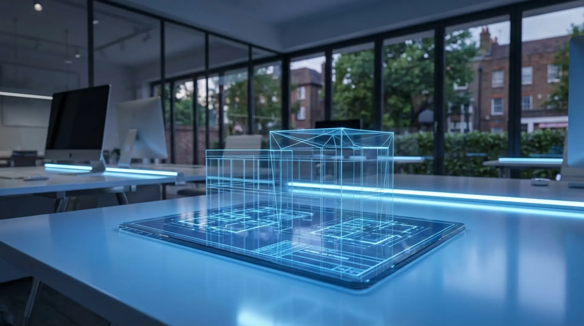 Digital blueprint illustration showing the process of high performance website design refactoring for speed.