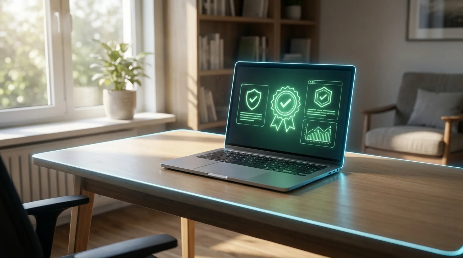 TrustMark vs Checkatrade website integration comparison on laptop in Woodford